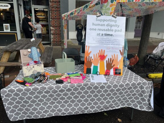 A table for The Pan African Sisterhood Health Initiative.