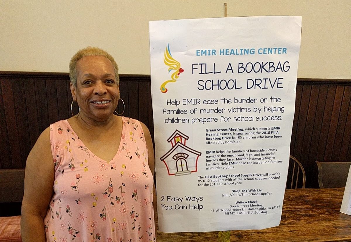 Green Street Meeting provides school supplies to children at EMIR Healing Center