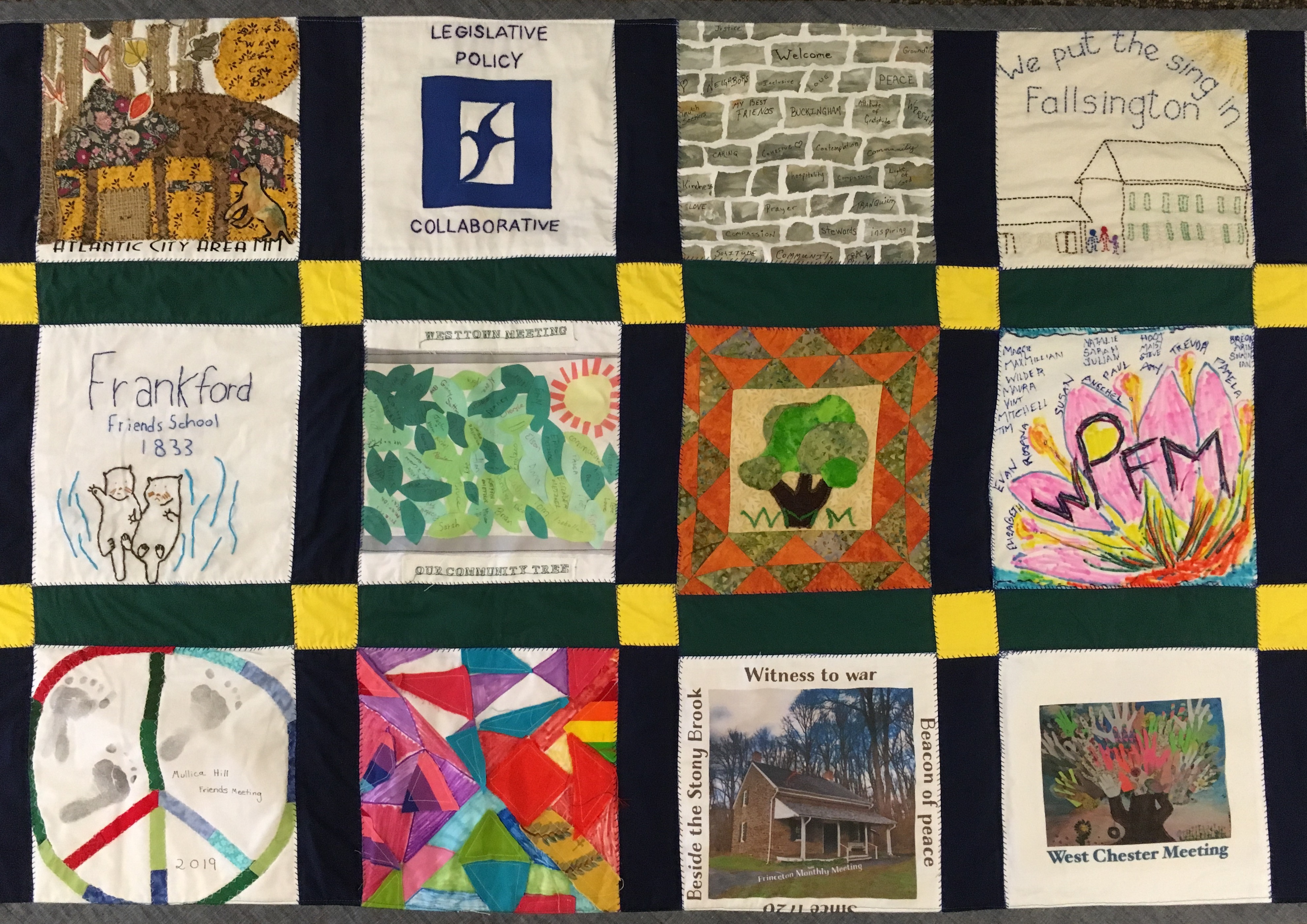 The PYM Clerk’s Quilt is Revealed