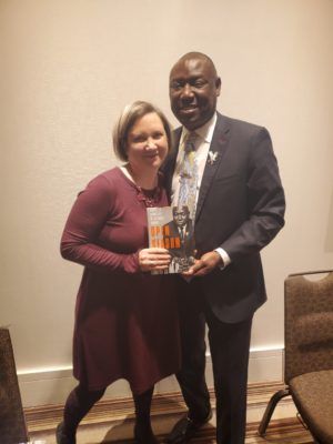 Christie with the Author and Civil Rights Lawyer Ben Crump