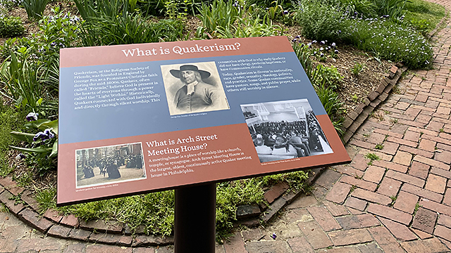 Arch Street Meeting House Installs Brand New Outdoor Exhibits