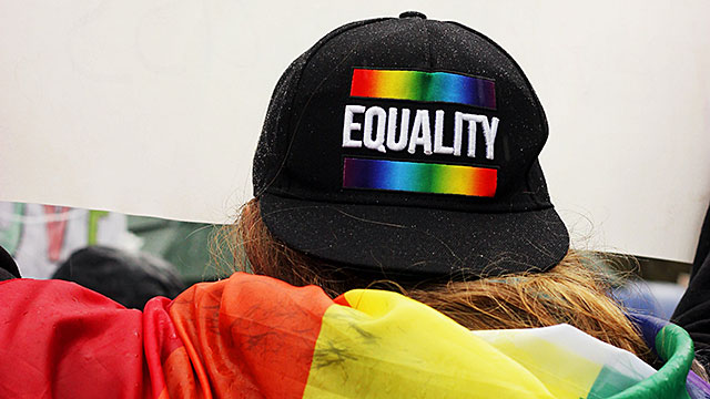 Backwards Baseball Cap that says Equality