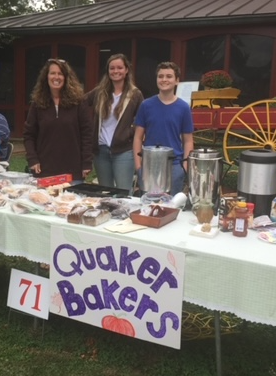 Dare Family members at the Quaker Baker table, Greenwich Artisans Craft Faire, 2017