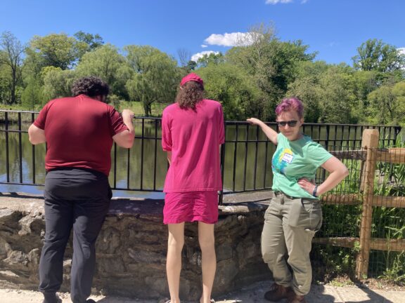 Young Adult Friends enjoying fresh air near river in Philadelphia