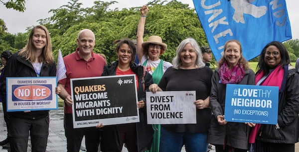 Love as Actions Vigils with American Friends Service Committee